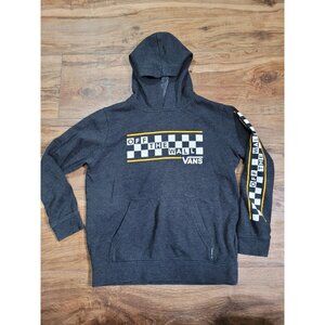 Vans Off The Wall Children's Grey Hoodie Sweatshirt Youth Size LRG 10 12